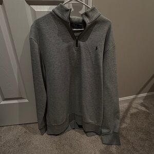 Ralph Lauren Charcoal Zip-Up Sweater